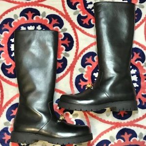 Versace Medusa Head Platform Boot Girls Knee-High Boots size 37